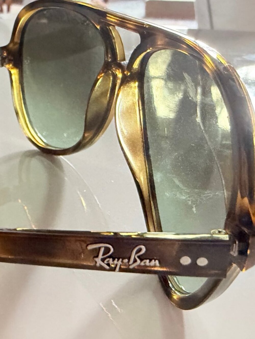 Ray-Ban Cats 5000 RB4125 Havana Tortoise Green Gradient Sunglasses - Picture 5 of 9